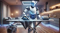 робот прасує білизну