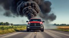 машина з непрацюючим вихлопом